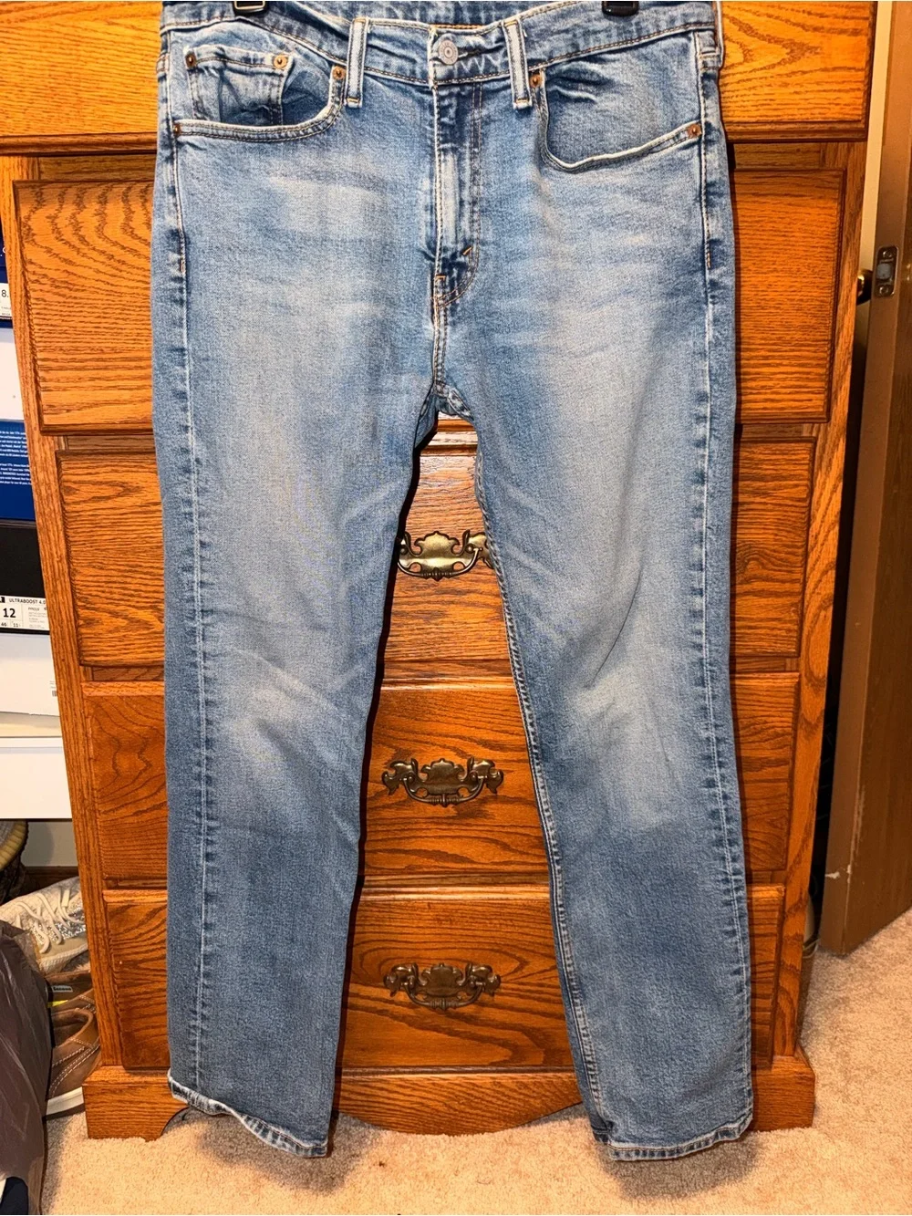Levi's Light Wash Slim Straight Jeans